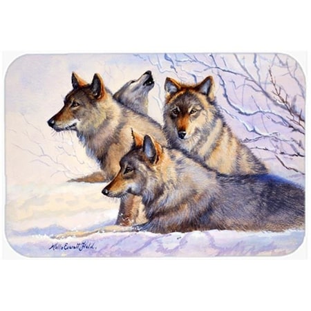 Wolves By Mollie Field Mouse Pad; Hot Pad Or Trivet